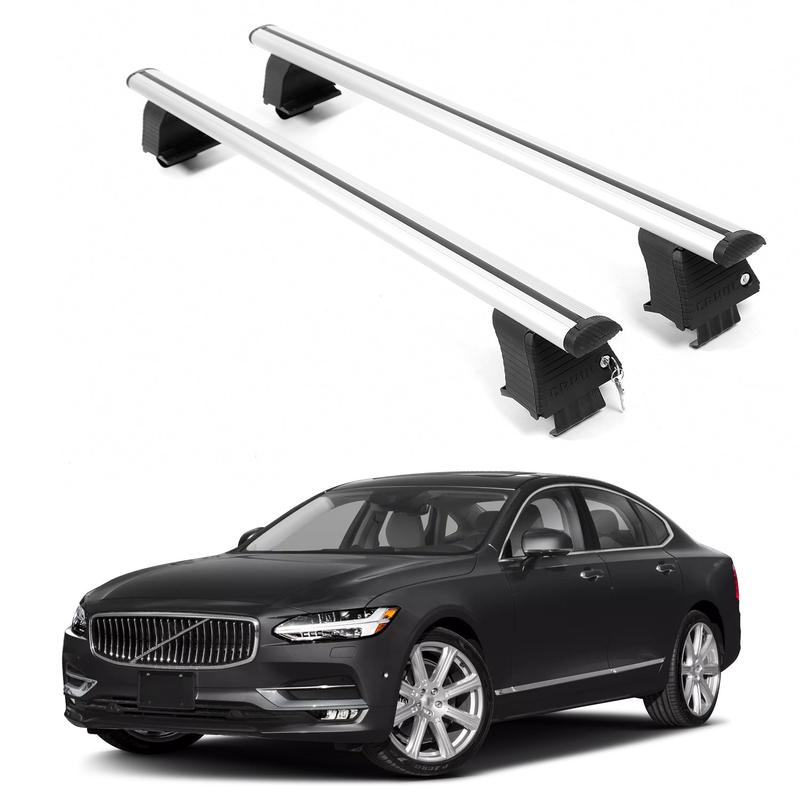 ERKUL Roof Rack Crossbars For VOLVO S90 2017- 2025 Naked Roof Aluminum ...